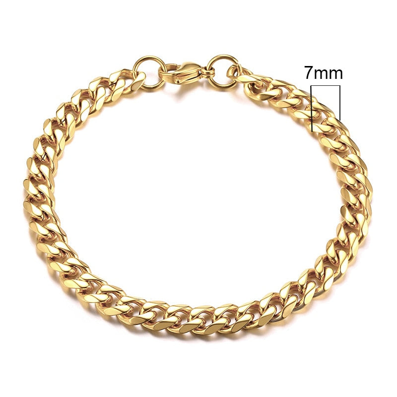 Chunky Miami Curb Chain-armbånd
