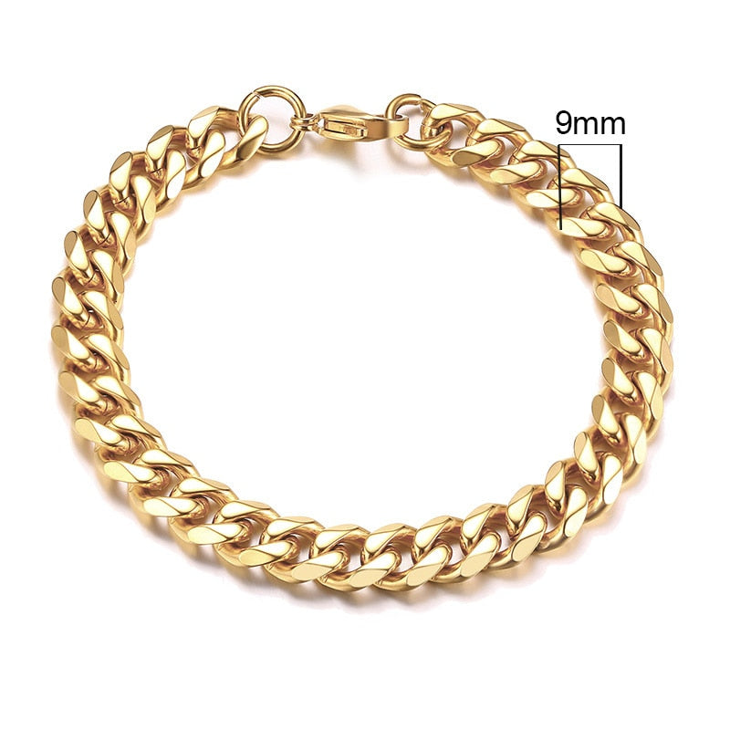 Chunky Miami Curb Chain-armbånd