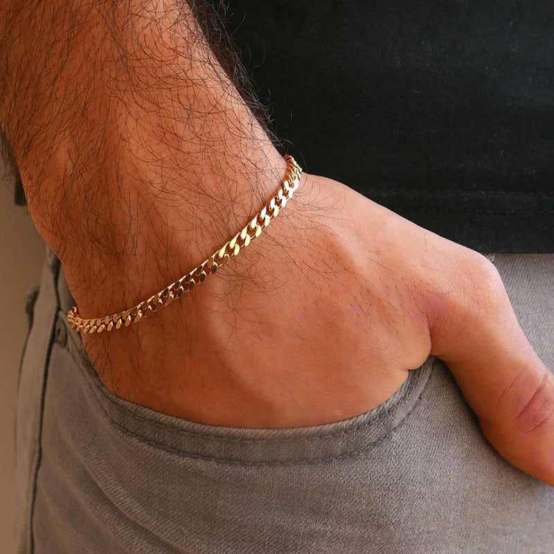 Chunky Miami Curb Chain-armbånd
